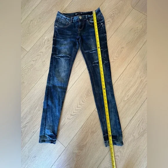 PROJECT 18 Los Angeles Vintage Skinny Blue Wash 👖 Jeans - Picture 3 of 13